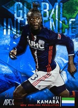 2016 Topps Apex MLS - Global Influence Blue #GI-KK Kei Kamara Front