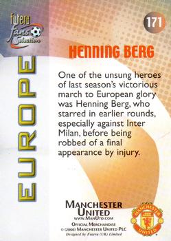 2000 Futera Fans Selection Manchester United - Foil #171 Henning Berg Back