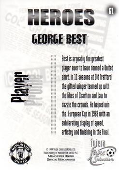 1999 Futera Manchester United Fans' Selection - Foil #61 George Best Back