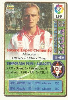 1996-97 Mundicromo Sport Las Fichas de La Liga - Ultima Hora I #367 Sotero Back