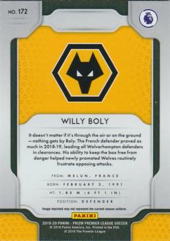 2019-20 Panini Prizm Premier League #172 Willy Boly Back