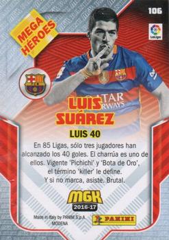 2016-17 Panini Megacracks #106 Luis Suárez Back