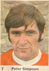 1971-72 Marshall Cavendish Top Teams #7 Peter Simpson Front