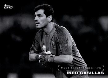2019 Topps On-Demand UEFA Champions League Black & White - Historical Feats #H-2 Iker Casillas Front