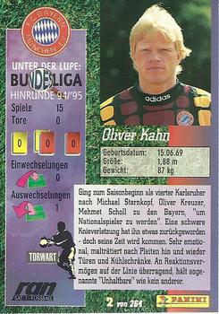 1994-95 Fussball´95 #2 Oliver Kahn Back