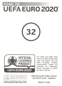 2019 Panini Road to UEFA Euro 2020 Stickers #32 Michy Batshuayi Back