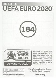 2019 Panini Road to UEFA Euro 2020 Stickers #184 Kenny Tete Back
