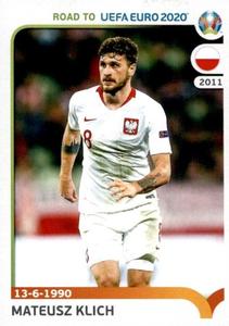 2019 Panini Road to UEFA Euro 2020 Stickers #223 Mateusz Klich Front