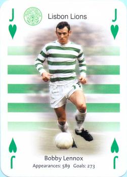 2004-05 The 1988 Celtic Football Club Playing Cards #J♥ Bobby Lennox Front