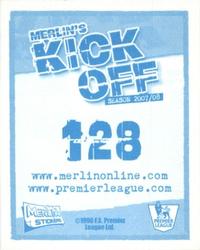 2008 Merlin's Premier League Kick Off #128 Gelson Fernandes Back
