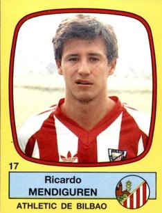 1988-89 Panini Spanish Liga #17 Ricardo Mendiguren Front