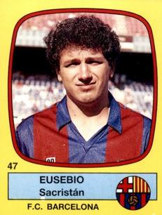1988-89 Panini Spanish Liga #47 Eusebio Sacristan Front