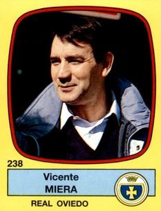 1988-89 Panini Spanish Liga #238 Vicente Miera Front