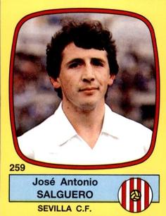 1988-89 Panini Spanish Liga #259 Jose Antonio Salguero Front