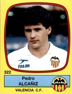1988-89 Panini Spanish Liga #322 Pedro Alcaniz Front