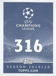 2019-20 Topps UEFA Champions League Official Sticker Collection #316 Rafael da Silva Back