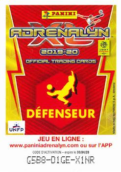 2019-20 Panini Adrenalyn XL Ligue 1 #175 Benoît Badiashile Back