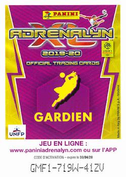2019-20 Panini Adrenalyn XL Ligue 1 - Édition Limitée #NNO Alban Lafont Back