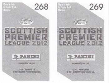 2012 Panini Scottish Premier League Stickers #268 / 269 Cammy Bell / Garry Hay Back