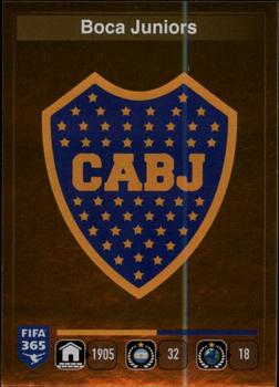 2015-16 Panini FIFA 365 The Golden World of Football Stickers #71 Logo Boca Juniors Front