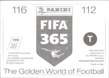 2015-16 Panini FIFA 365 The Golden World of Football Stickers #112 / 116 Matías Kranevitter / Carlos Sánchez Back