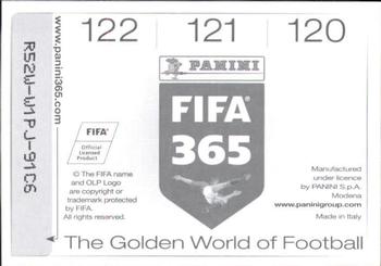 2015-16 Panini FIFA 365 The Golden World of Football Stickers #120 / 121 / 122 Lucho González / Matías Kranevitter / Javier Saviola Back