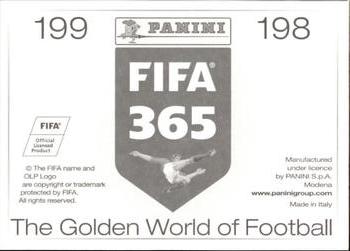2015-16 Panini FIFA 365 The Golden World of Football Stickers #198 / 199 Ayrton / Pablo Armero Back