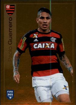 2015-16 Panini FIFA 365 The Golden World of Football Stickers #209 Paolo Guerrero Front