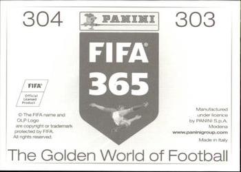 2015-16 Panini FIFA 365 The Golden World of Football Stickers #303 / 304 Mohamed Rizk / Moamen Zakaria Back