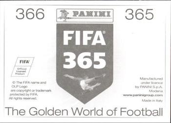 2015-16 Panini FIFA 365 The Golden World of Football Stickers #365 / 366 Sergi Roberto / Neymar Jr. Back