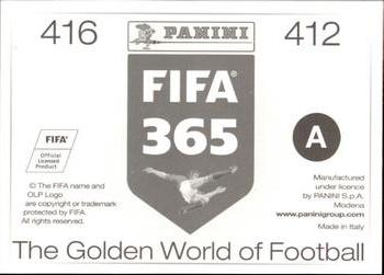 2015-16 Panini FIFA 365 The Golden World of Football Stickers #412 / 416 Abdelaziz Barrada / Georges N'Koudou Back