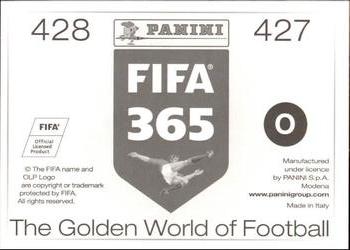2015-16 Panini FIFA 365 The Golden World of Football Stickers #427 / 428 Abou Diaby / Lucas Ocampos Back