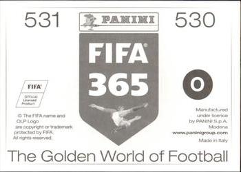 2015-16 Panini FIFA 365 The Golden World of Football Stickers #530 / 531 Giannis Maniatis / Pajtim Kasami Back