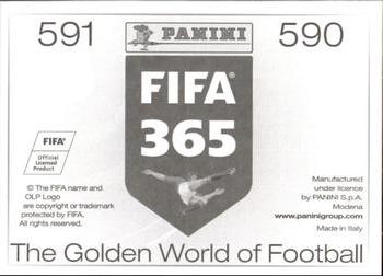 2015-16 Panini FIFA 365 The Golden World of Football Stickers #590 / 591 José Mauri / Nigel De Jong Back
