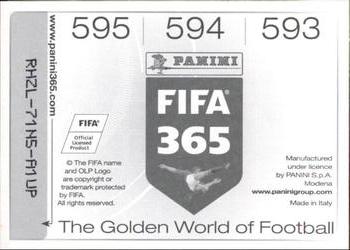 2015-16 Panini FIFA 365 The Golden World of Football Stickers #593 / 594 / 595 Diego López / Mattia De Sciglio / Nigel De Jong Back