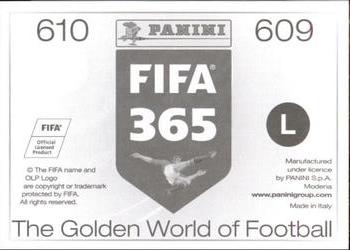 2015-16 Panini FIFA 365 The Golden World of Football Stickers #609 / 610 Luiz Adriano / Carlos Bacca Back