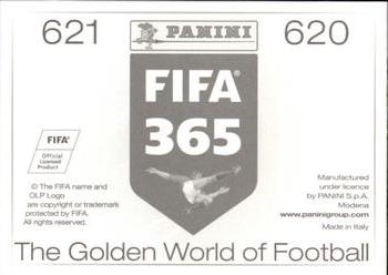 2015-16 Panini FIFA 365 The Golden World of Football Stickers #620 / 621 Erik Pimentel / Osvaldo Martínez Back