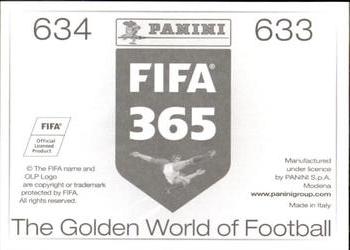 2015-16 Panini FIFA 365 The Golden World of Football Stickers #633 / 634 José Guerrero / Adrián Marín Back