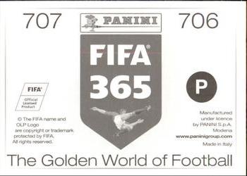 2015-16 Panini FIFA 365 The Golden World of Football Stickers #706 / 707 Aly Cissokho / Iván Marcano Back