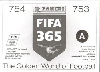 2015-16 Panini FIFA 365 The Golden World of Football Stickers #753 / 754 Aleksandr Ryazantsev / Axel Witsel Back