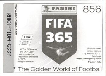 2015-16 Panini FIFA 365 The Golden World of Football Stickers #856 England Back