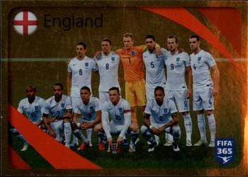 2015-16 Panini FIFA 365 The Golden World of Football Stickers #856 England Front