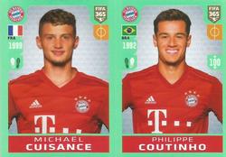 2020 Panini FIFA 365 Blue #162 Mickaël Cuisance / Philippe Coutinho Front