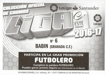 2016-17 ESTE Spanish Liga #316 Babin Back