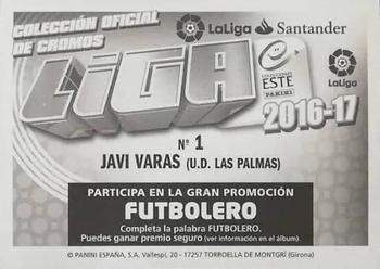 2016-17 ESTE Spanish Liga #341 Javi Varas Back