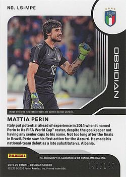 2019-20 Panini Obsidian - Lightning Strike #LS-MPE Mattia Perin Back