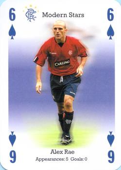 2004-05 Carta Mundi Rangers Football Club Playing Cards #6♠ Alex Rae Front