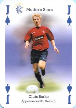 2004-05 Carta Mundi Rangers Football Club Playing Cards #J♠ Chris Burke Front