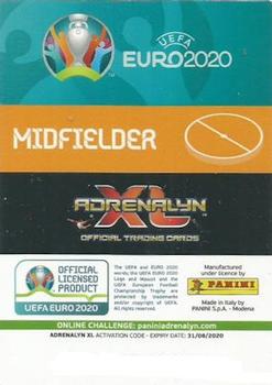 2020 Panini Adrenalyn XL UEFA Euro 2020 Preview - UK & Ireland Edition #NIR08 Paddy McNair Back