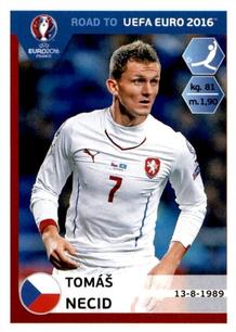 2015 Panini Road to UEFA Euro 2016 Stickers #48 Tomas Necid Front